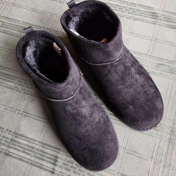 New Black Ankle lined Boot size 9 - Picture 1 of 6